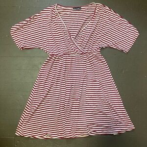 Striped Red and White Women's Dress
